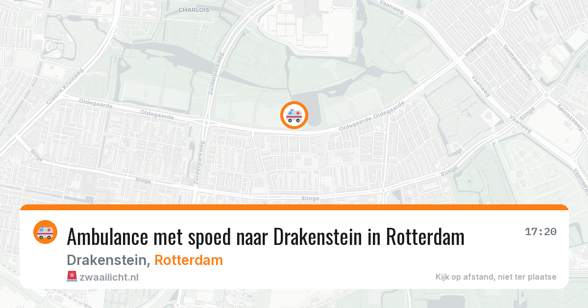 Ambulance met spoed naar Drakenstein in Rotterdam — 22 apr 2026