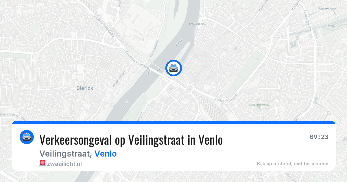 Verkeersongeval op Veilingstraat in Venlo — 14 apr 2026