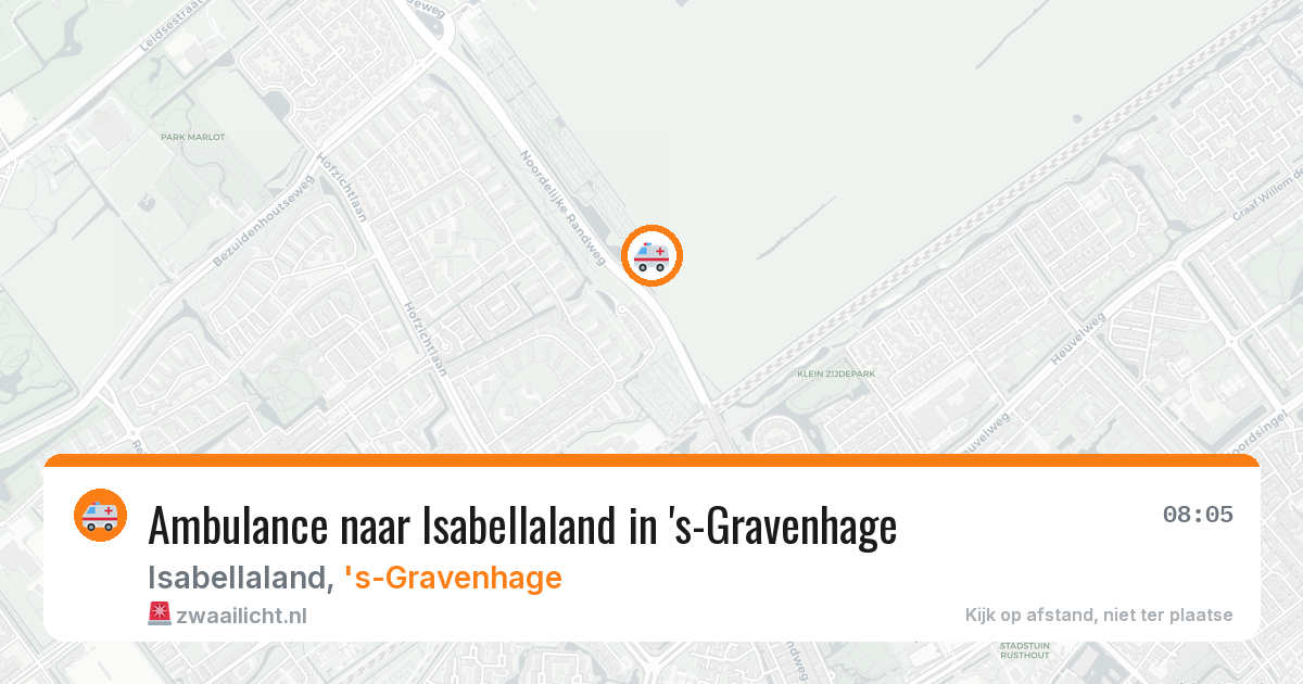 Ambulance naar Isabellaland in 's-Gravenhage — 13 mei 2026