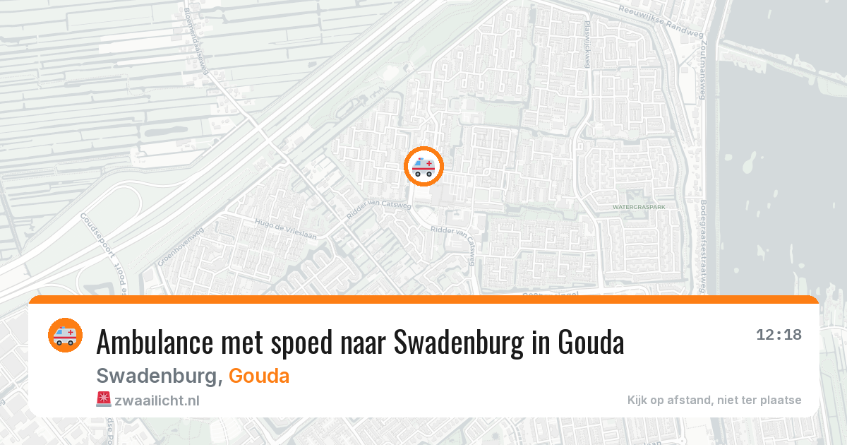 Ambulance met spoed naar Swadenburg in Gouda — 8 feb 2026