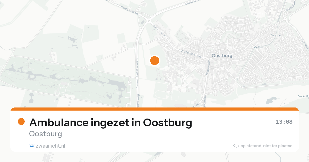 Ambulance ingezet in Oostburg — 21 aug 2026