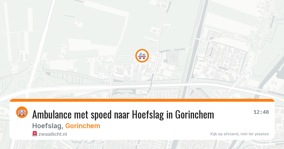 Ambulance met spoed naar Hoefslag in Gorinchem — 11 feb 2026