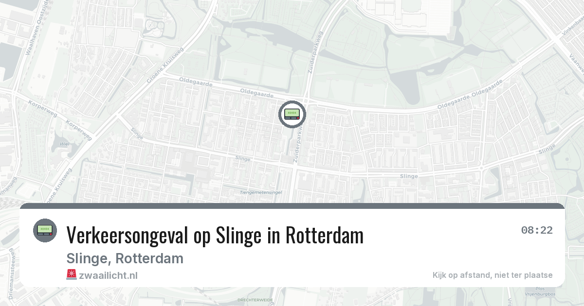 Verkeersongeval op Slinge in Rotterdam — 5 mrt 2026