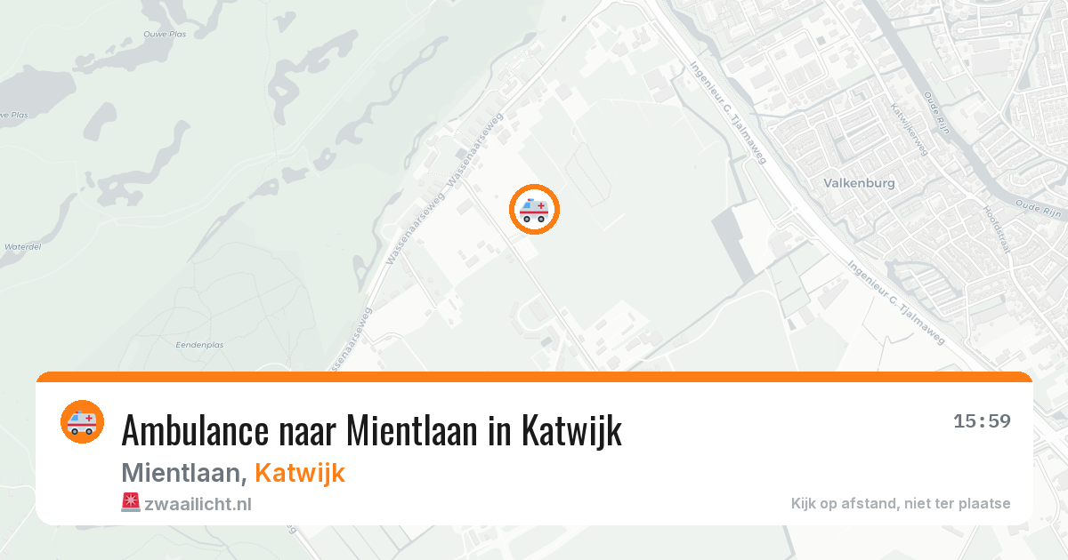 Ambulance naar Mientlaan in Katwijk — 11 aug 2026