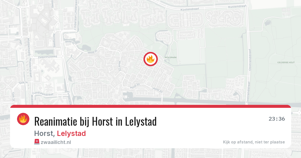 Reanimatie bij Horst in Lelystad — 22 feb 2026