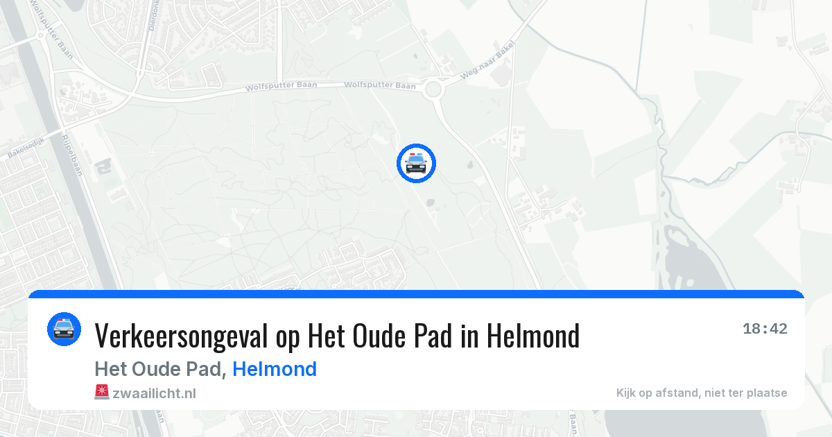 Verkeersongeval op Het Oude Pad in Helmond — 14 aug 2026