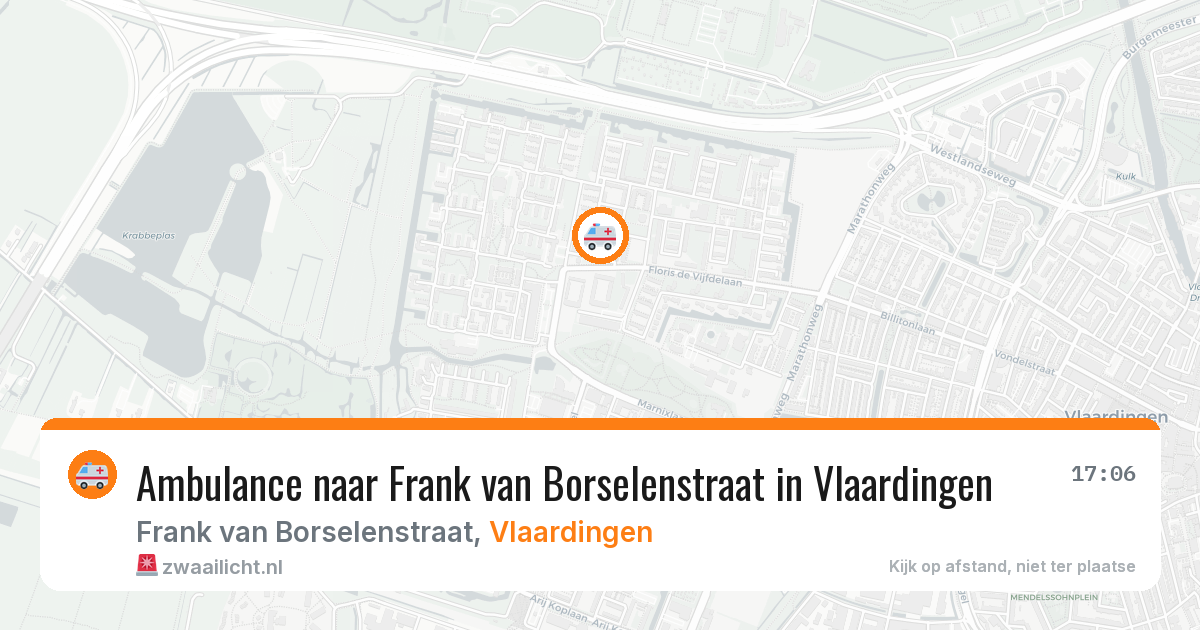 Ambulance naar Frank van Borselenstraat in Vlaardingen — 14 apr 2026