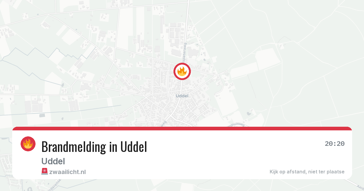 Brandmelding in Uddel — 25 jun 2026