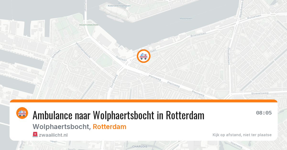 Ambulance naar Wolphaertsbocht in Rotterdam — 11 apr 2026