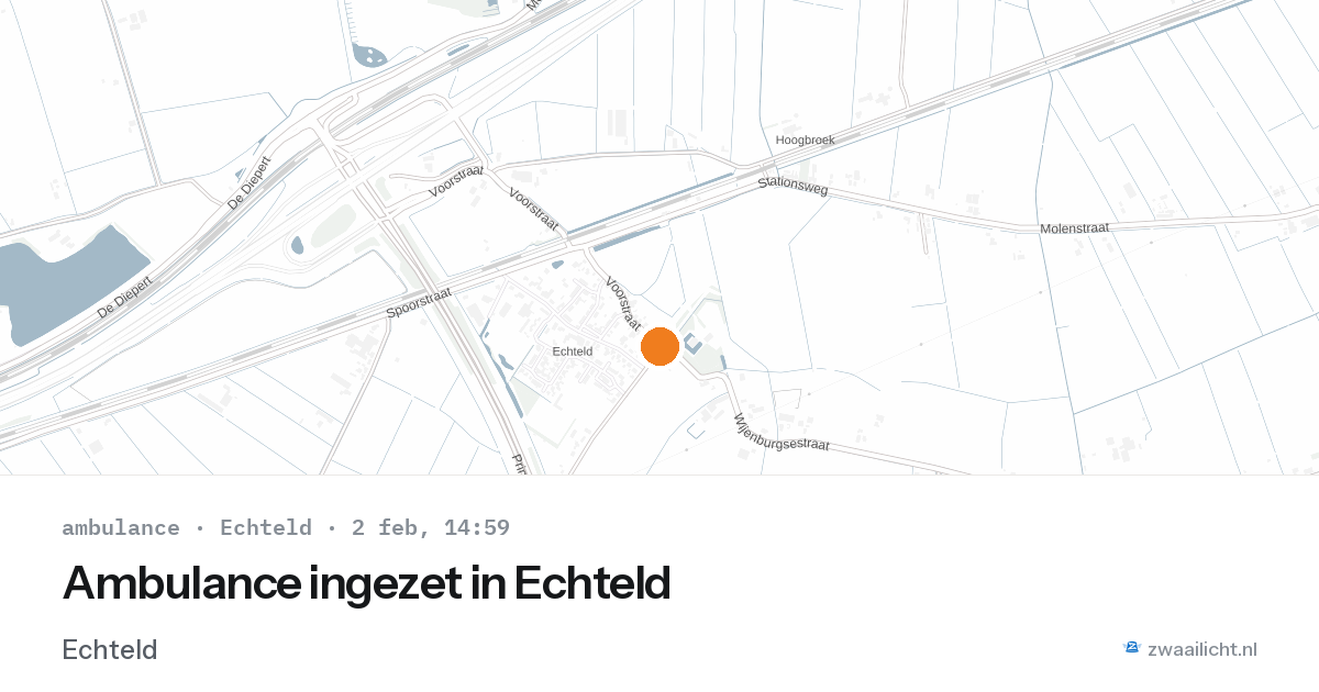 Ambulance ingezet in Echteld — 2 feb 2026