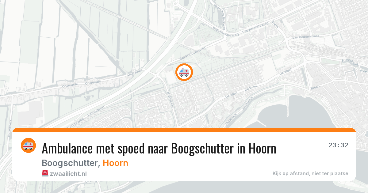 Ambulance met spoed naar Boogschutter in Hoorn — 18 apr 2026