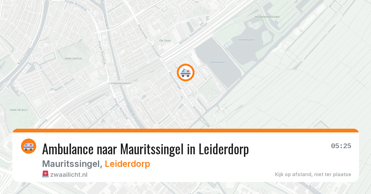 Ambulance naar Mauritssingel in Leiderdorp — 27 jun 2026