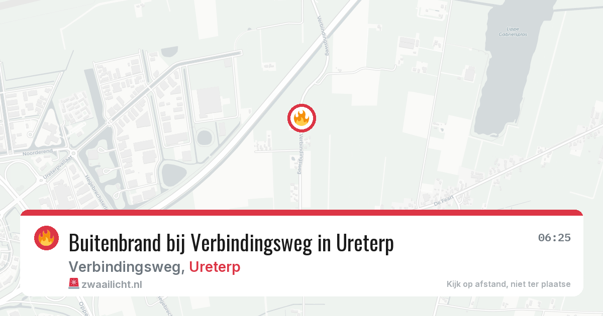 Buitenbrand bij Verbindingsweg in Ureterp — 28 mei 2026