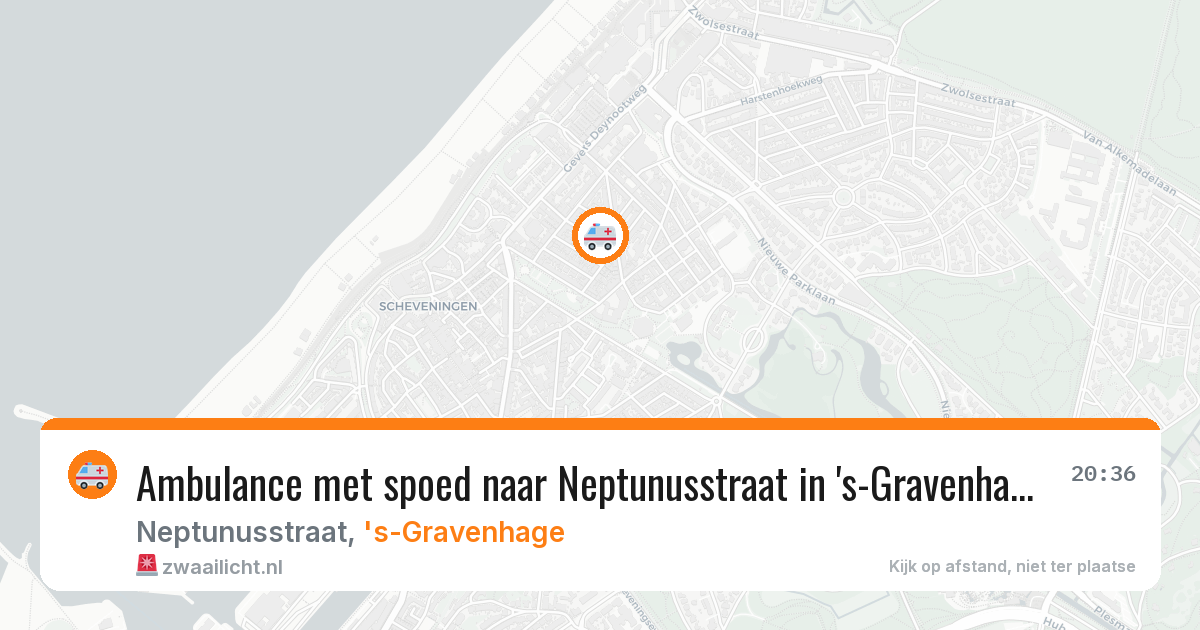 Ambulance met spoed naar Neptunusstraat in 's-Gravenhage — 21 jan 2026