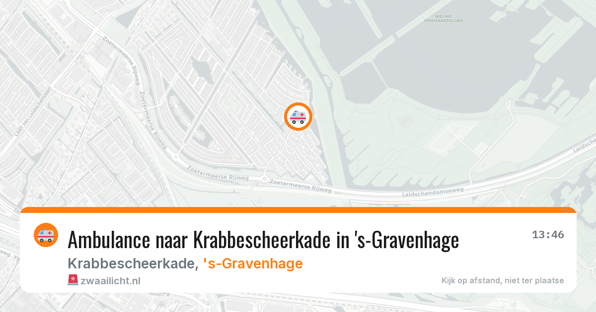 Ambulance naar Krabbescheerkade in 's-Gravenhage — 10 aug 2026