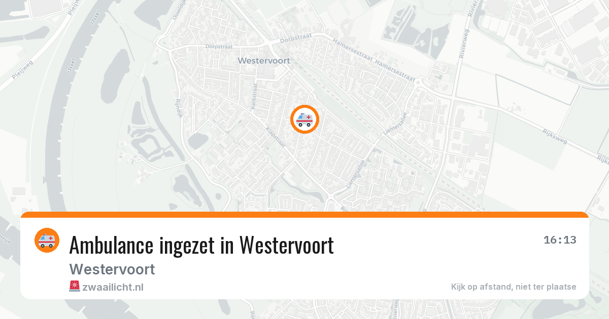 Ambulance ingezet in Westervoort — 11 aug 2026