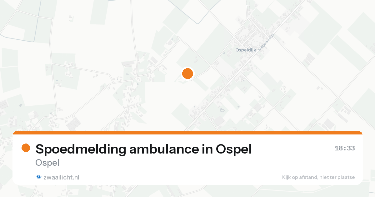 Spoedmelding ambulance in Ospel — 17 aug 2026