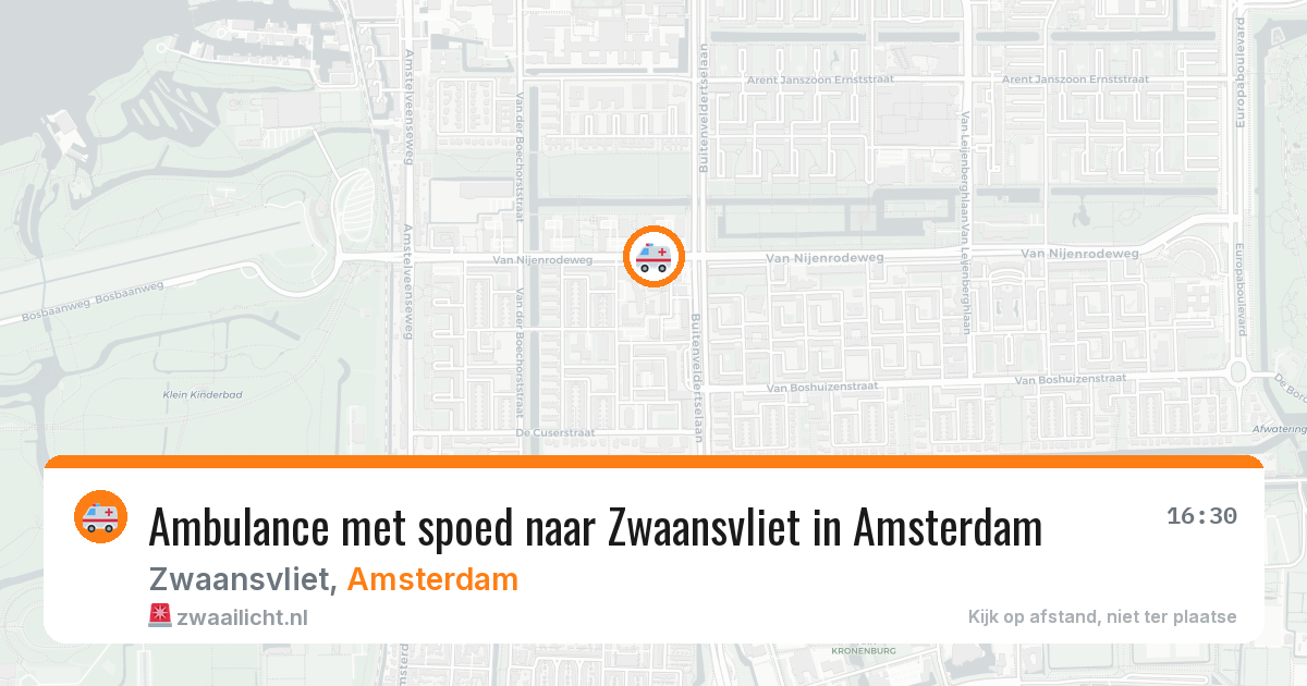 Ambulance met spoed naar Zwaansvliet in Amsterdam — 29 jun 2026
