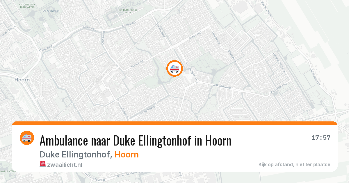Ambulance naar Duke Ellingtonhof in Hoorn — 2 jul 2026