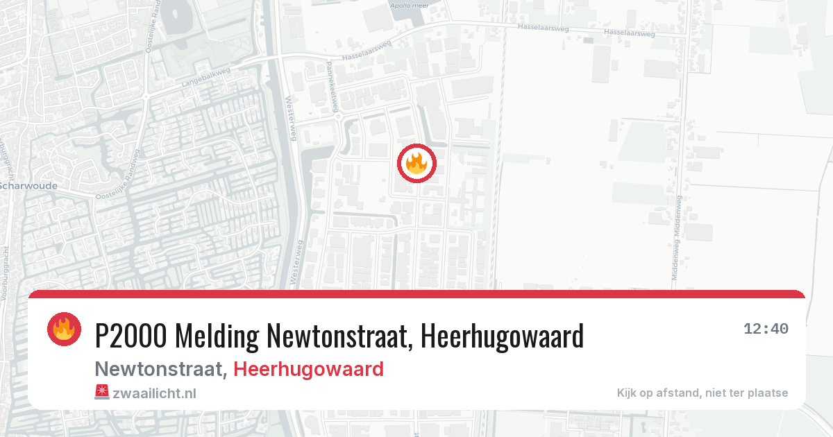 P2000 Melding Newtonstraat, Heerhugowaard — 28 feb 2026