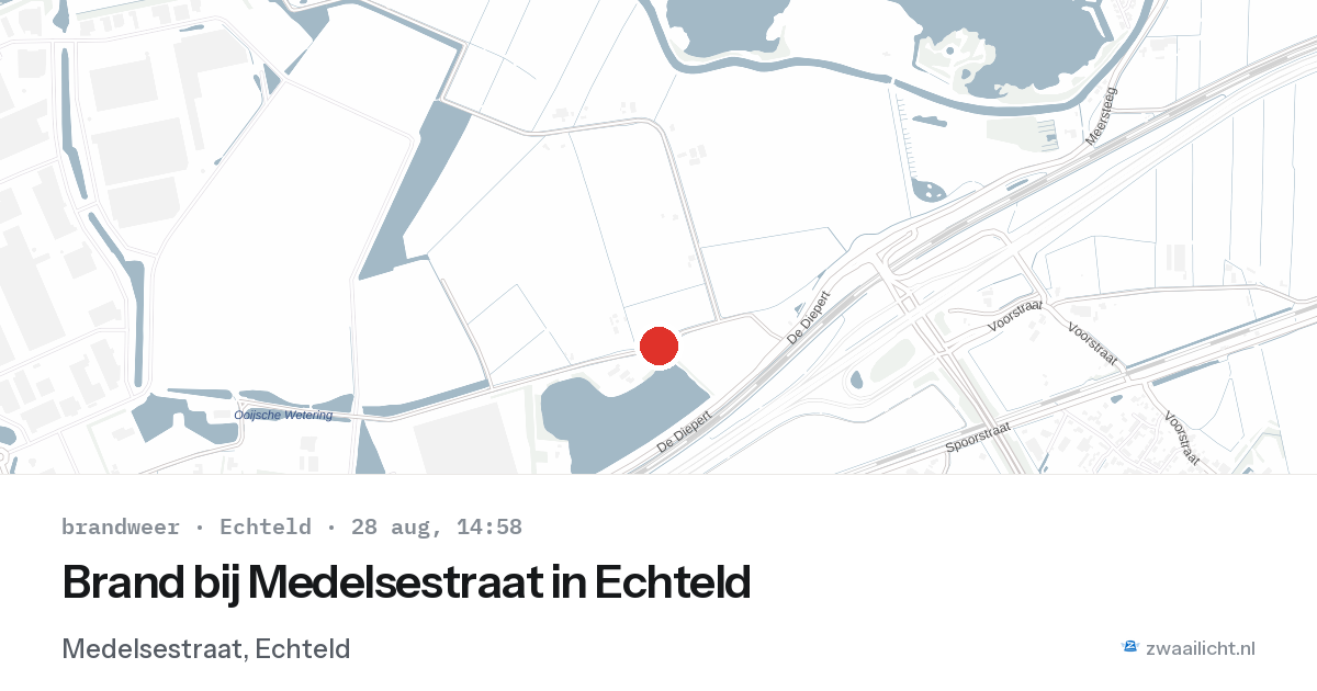 Brand bij Medelsestraat in Echteld — 28 aug 2026