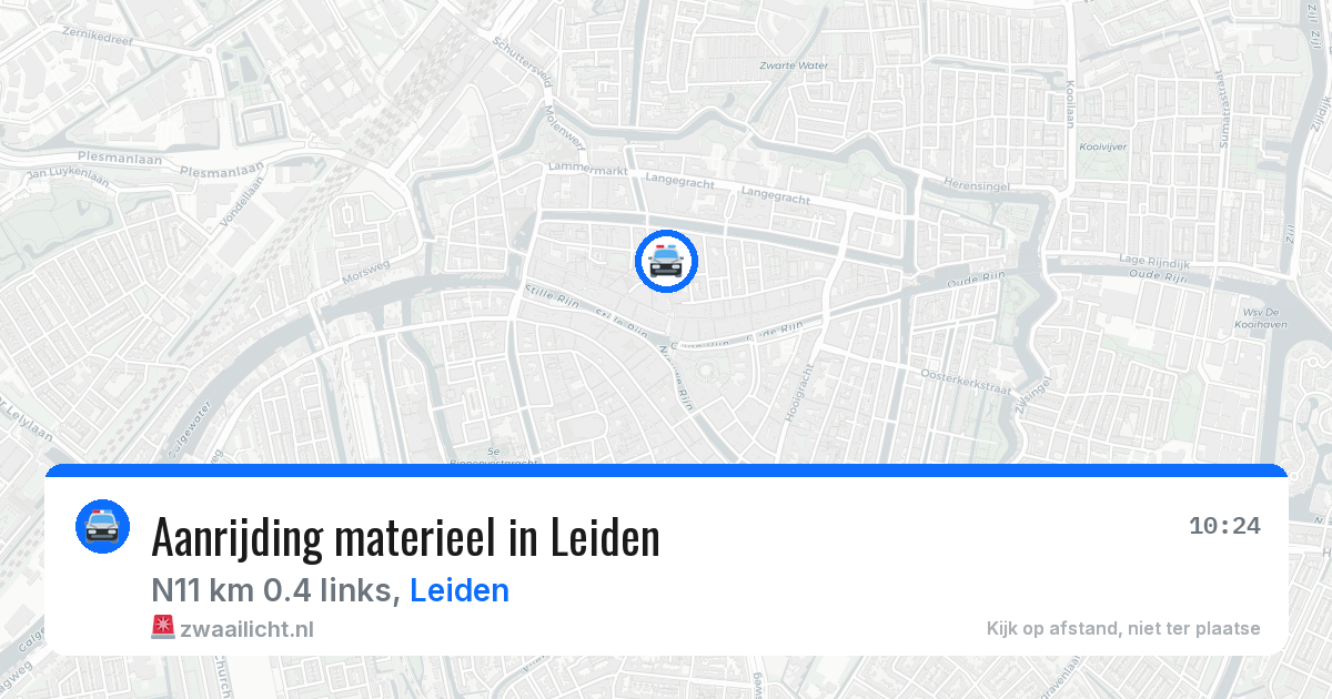 Aanrijding materieel in Leiden — 16 mei 2026