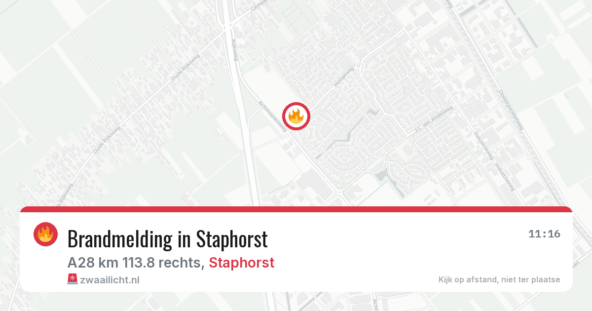 Brandmelding in Staphorst — 2 apr 2026