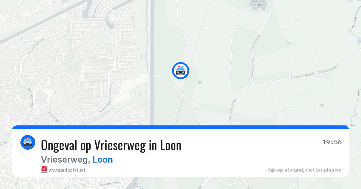 Ongeval op Vrieserweg in Loon — 8 jul 2026