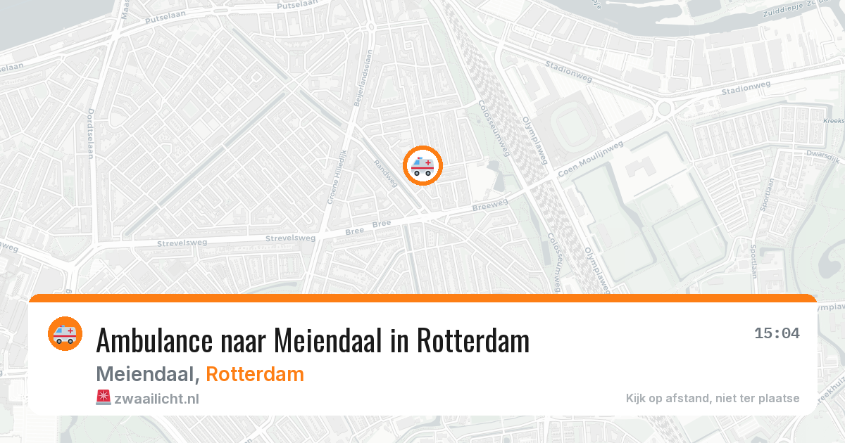 Ambulance naar Meiendaal in Rotterdam — 27 jun 2026