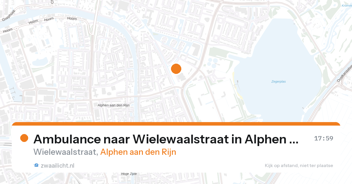 Ambulance naar Wielewaalstraat in Alphen aan den Rijn — 5 mrt 2026