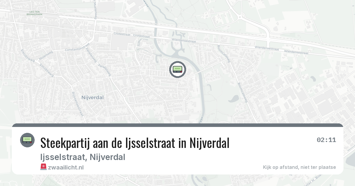 Steekpartij aan de Ijsselstraat in Nijverdal — 16 mei 2026