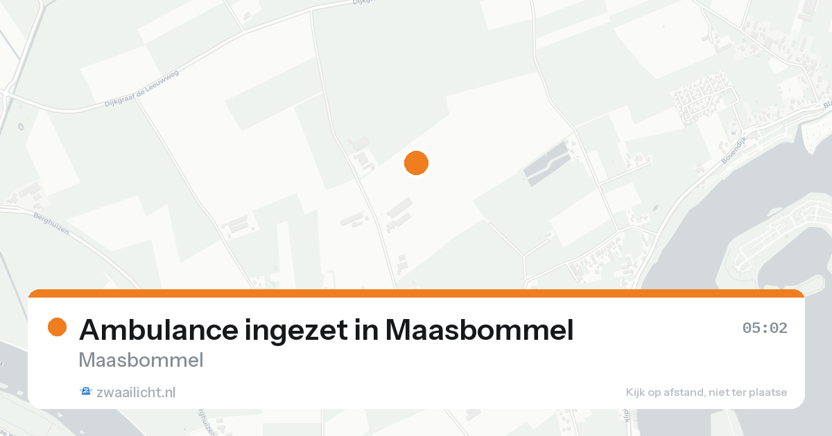 Ambulance ingezet in Maasbommel — 21 aug 2026