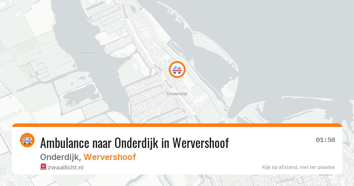Ambulance naar Onderdijk in Wervershoof — 17 jul 2026