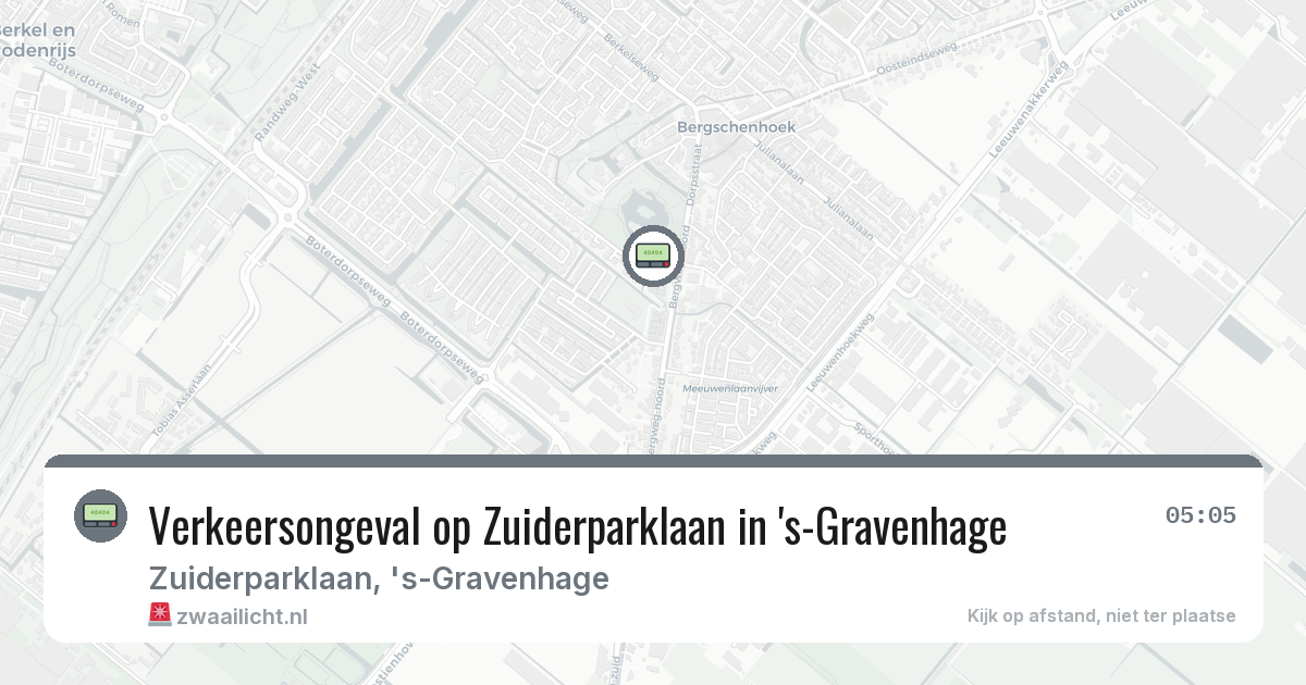 Verkeersongeval op Zuiderparklaan in 's-Gravenhage — 11 feb 2026