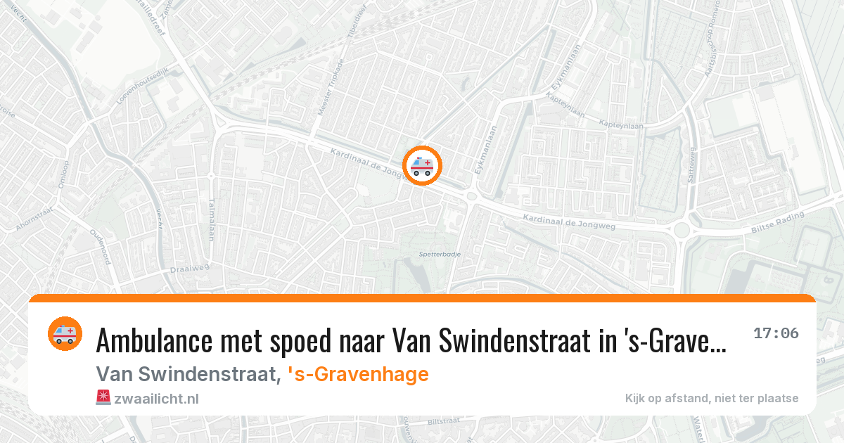 Ambulance met spoed naar Van Swindenstraat in 's-Gravenhage — 8 mrt 2026