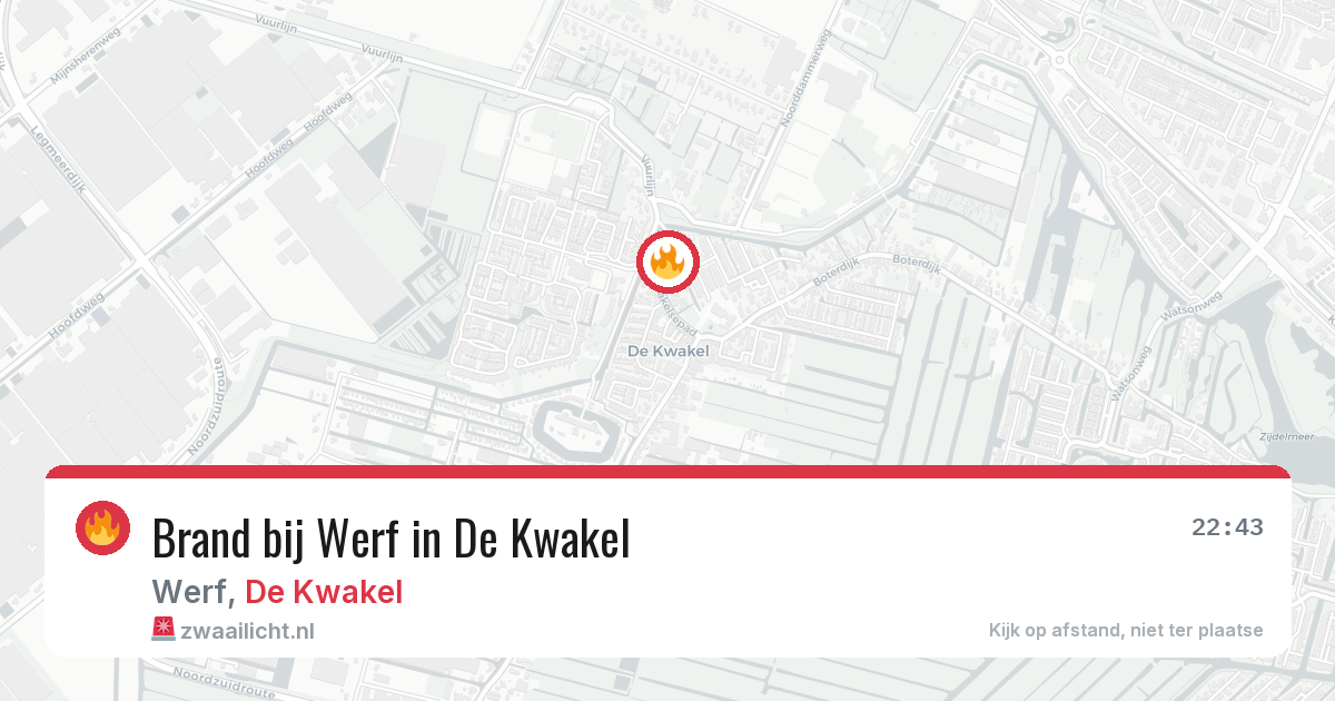 Brand bij Werf in De Kwakel — 19 jun 2026
