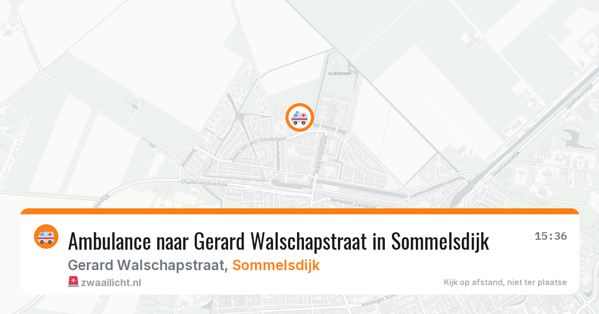 Ambulance naar Gerard Walschapstraat in Sommelsdijk — 29 jan 2026