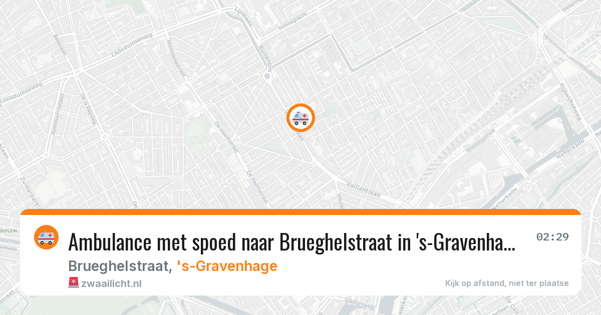 Ambulance met spoed naar Brueghelstraat in 's-Gravenhage — 12 feb 2026