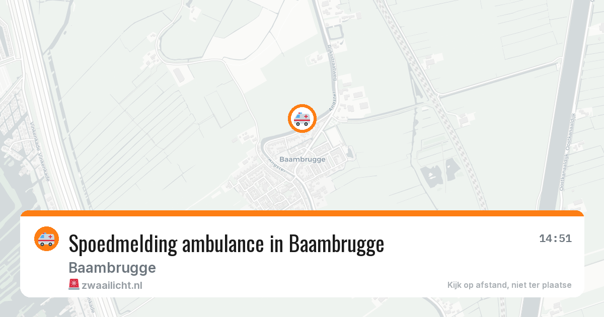 Spoedmelding ambulance in Baambrugge — 29 apr 2026
