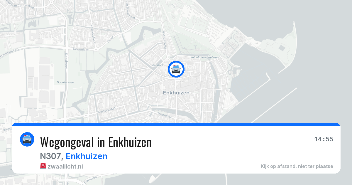 Wegongeval in Enkhuizen — 20 mrt 2026