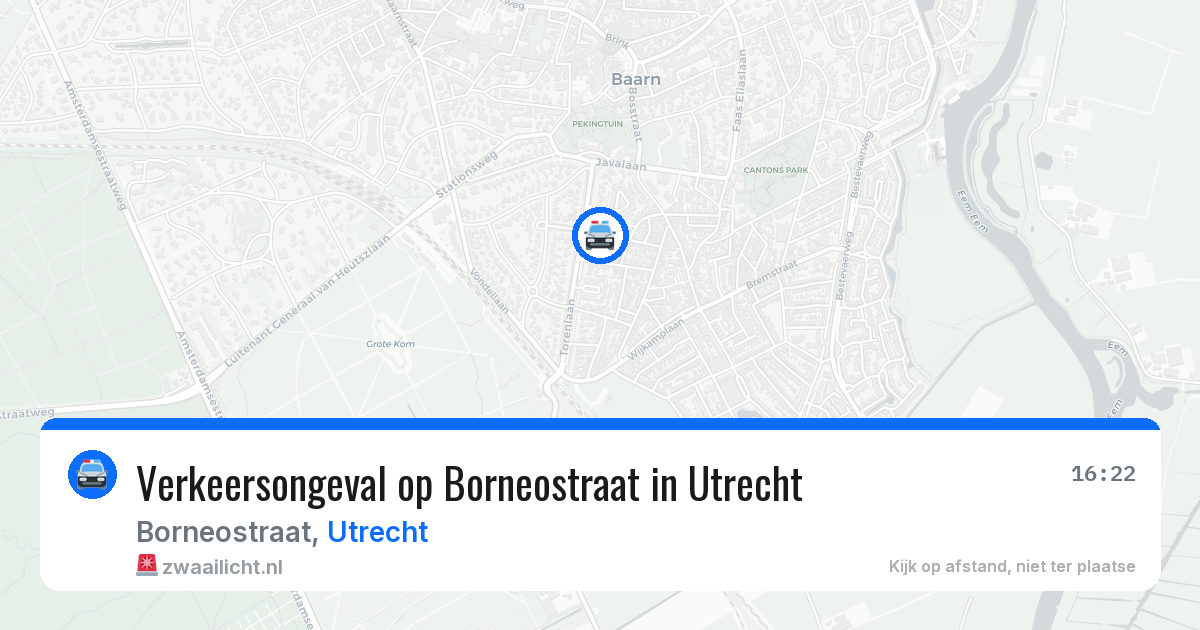 Verkeersongeval op Borneostraat in Utrecht — 8 apr 2026