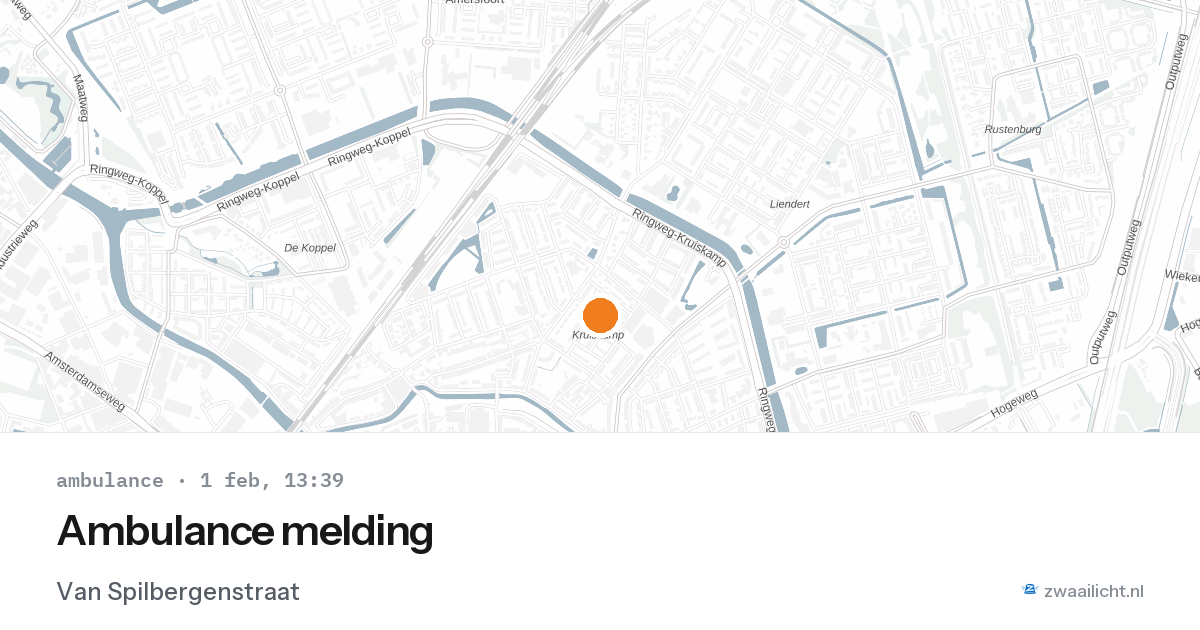 Ambulance melding — 1 feb 2026