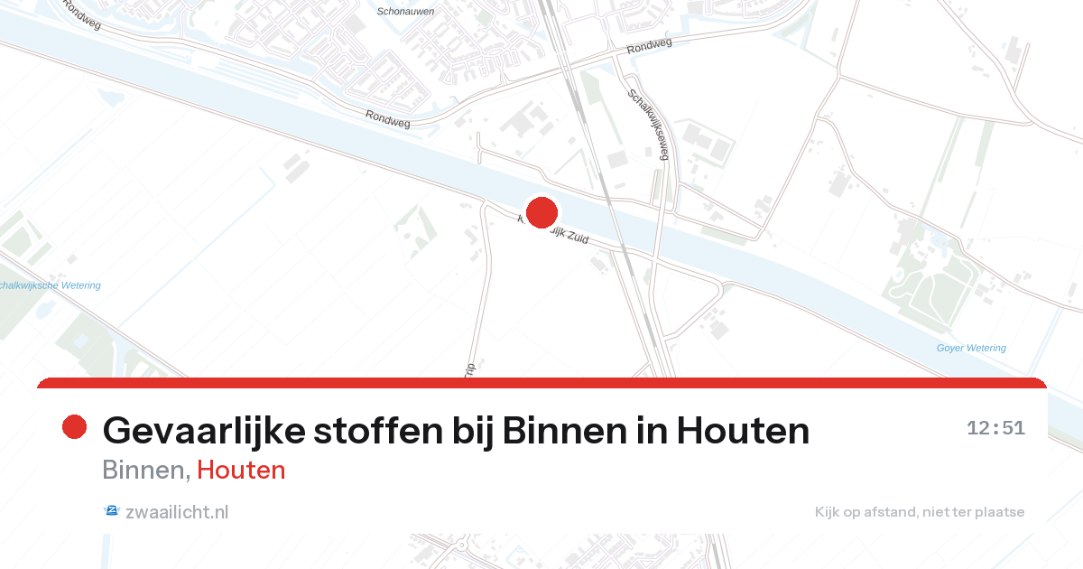 Gevaarlijke stoffen bij Binnen in Houten — 26 aug 2026