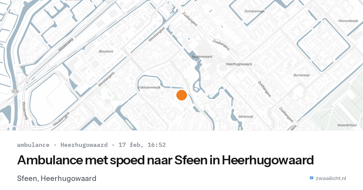 Ambulance met spoed naar Sfeen in Heerhugowaard — 17 feb 2026