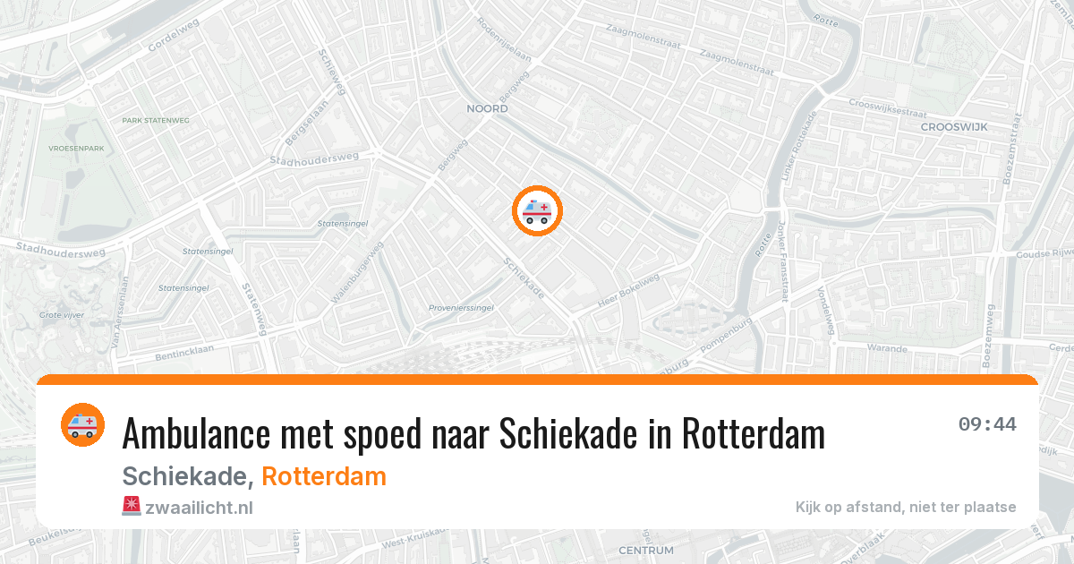 Ambulance met spoed naar Schiekade in Rotterdam — 2 mrt 2026