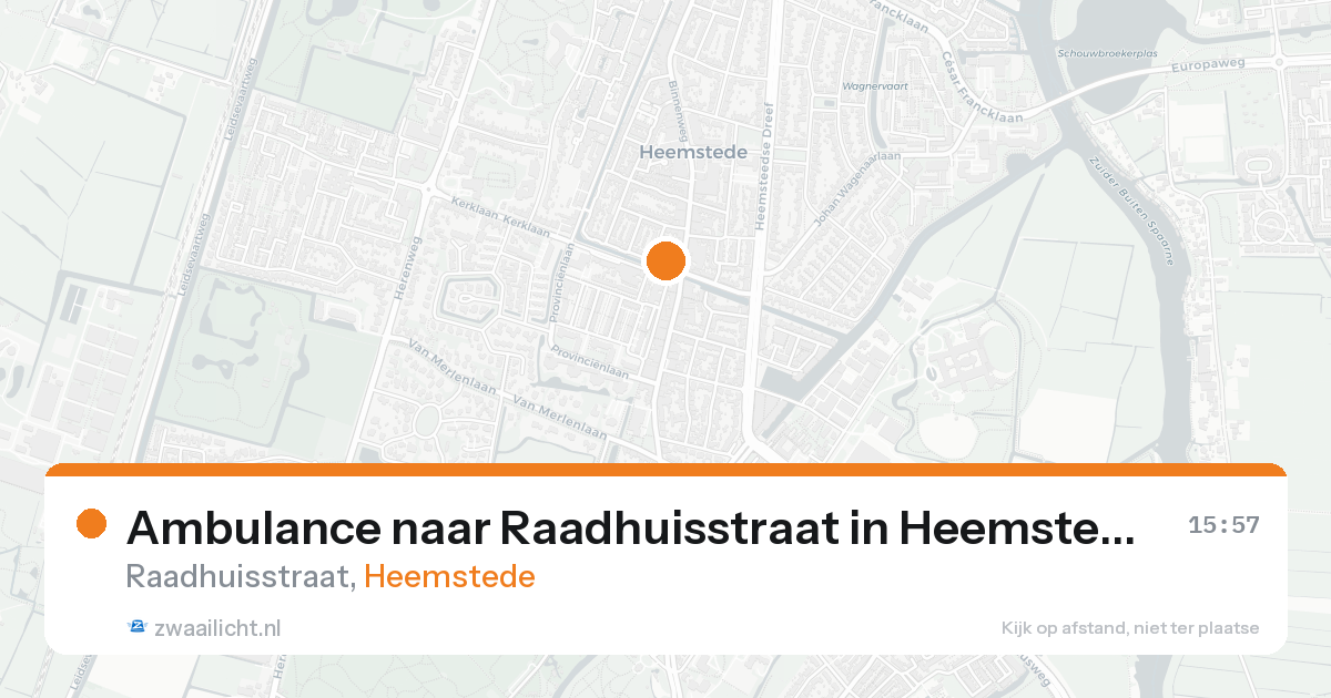 Ambulance naar Raadhuisstraat in Heemstede — 30 jan 2026