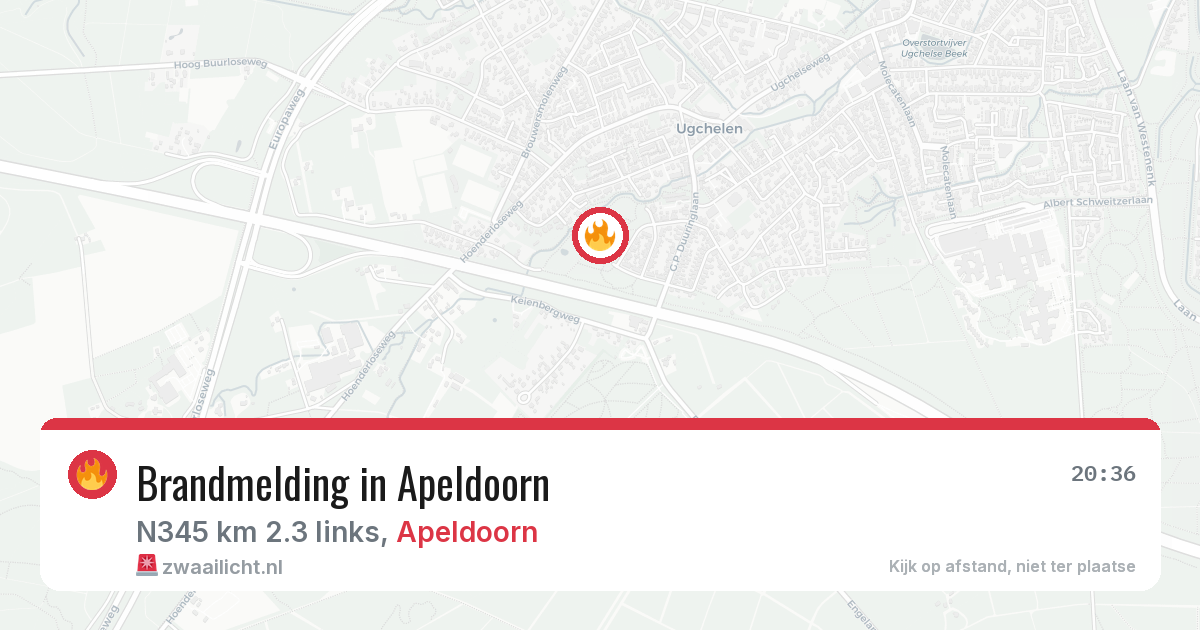 Brandmelding in Apeldoorn — 6 aug 2026