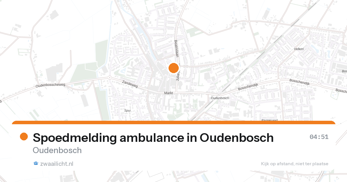 Spoedmelding ambulance in Oudenbosch — 7 feb 2026