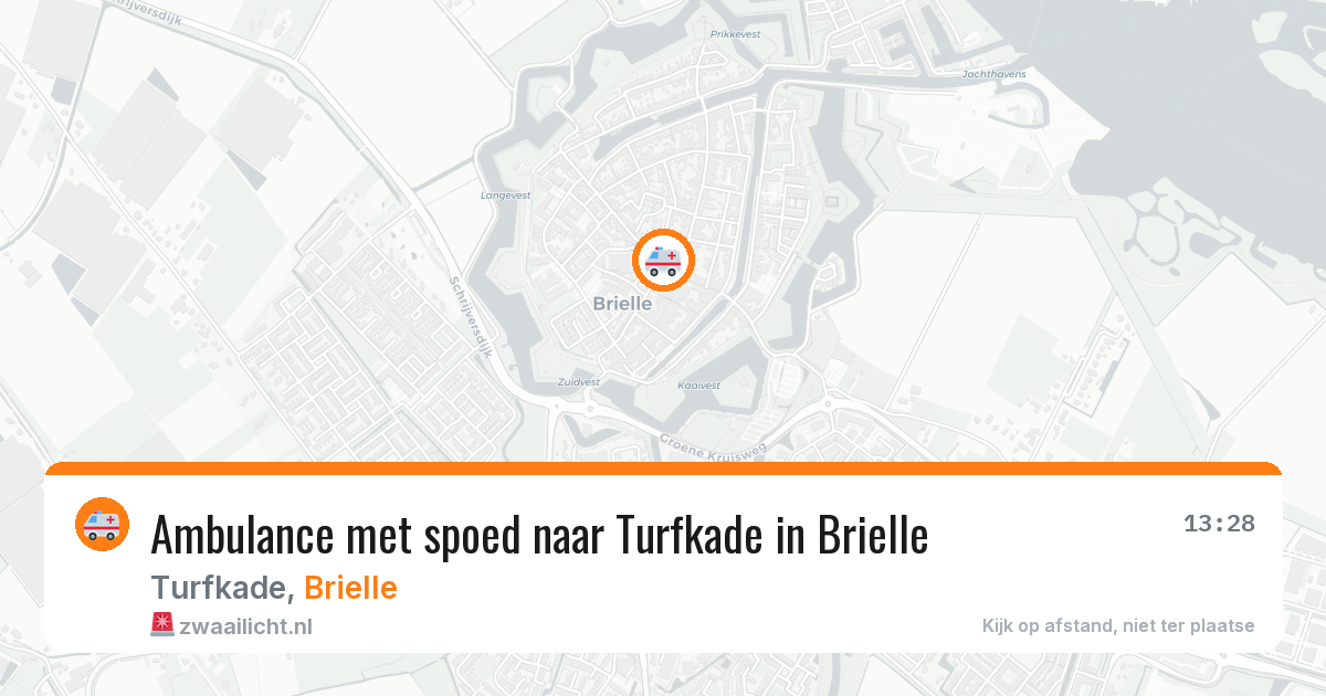 Ambulance met spoed naar Turfkade in Brielle — 10 apr 2026