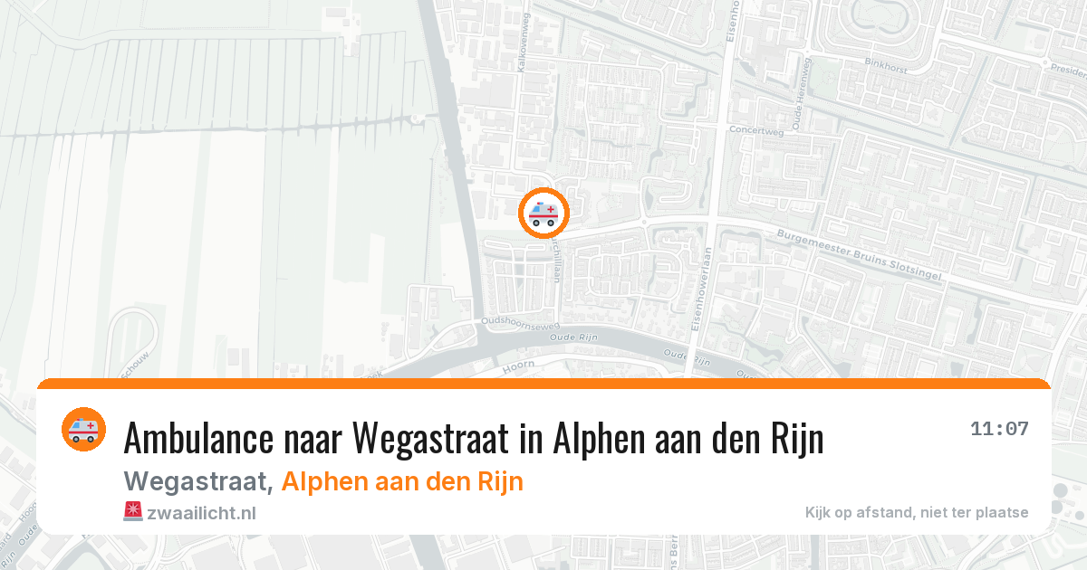 Ambulance naar Wegastraat in Alphen aan den Rijn — 10 jun 2026